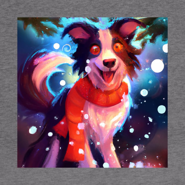 Cute Border Collie Drawing by Play Zoo